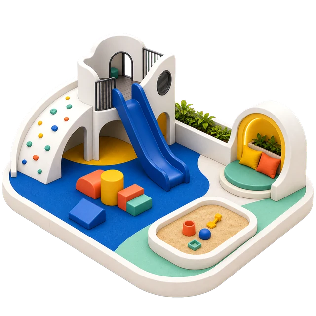 Children’s play amenity illustration