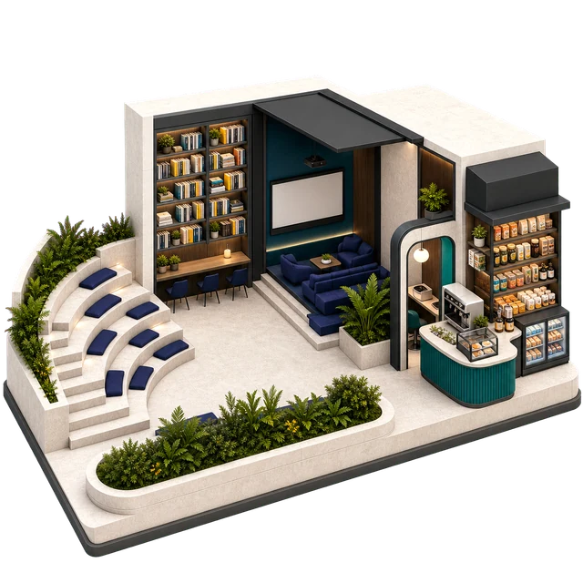Convenience and community use amenity illustration